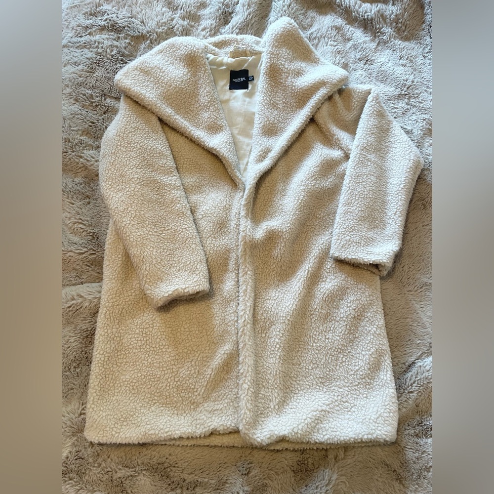 Nastygal Faux Fur Teddy Coat